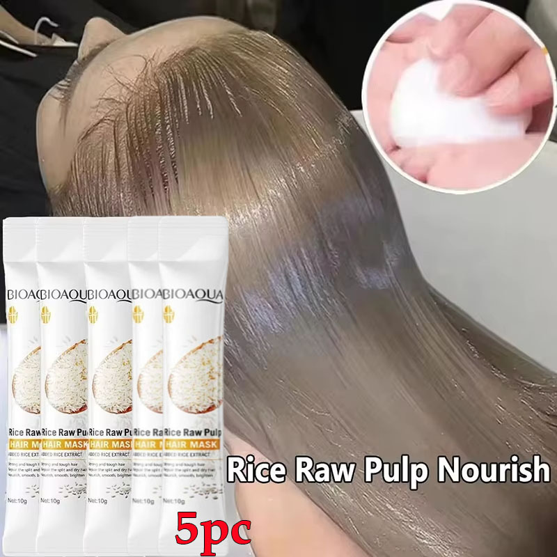 Hair Care Frizzy Hair - Rice Magical Keratin Hair Mask 5