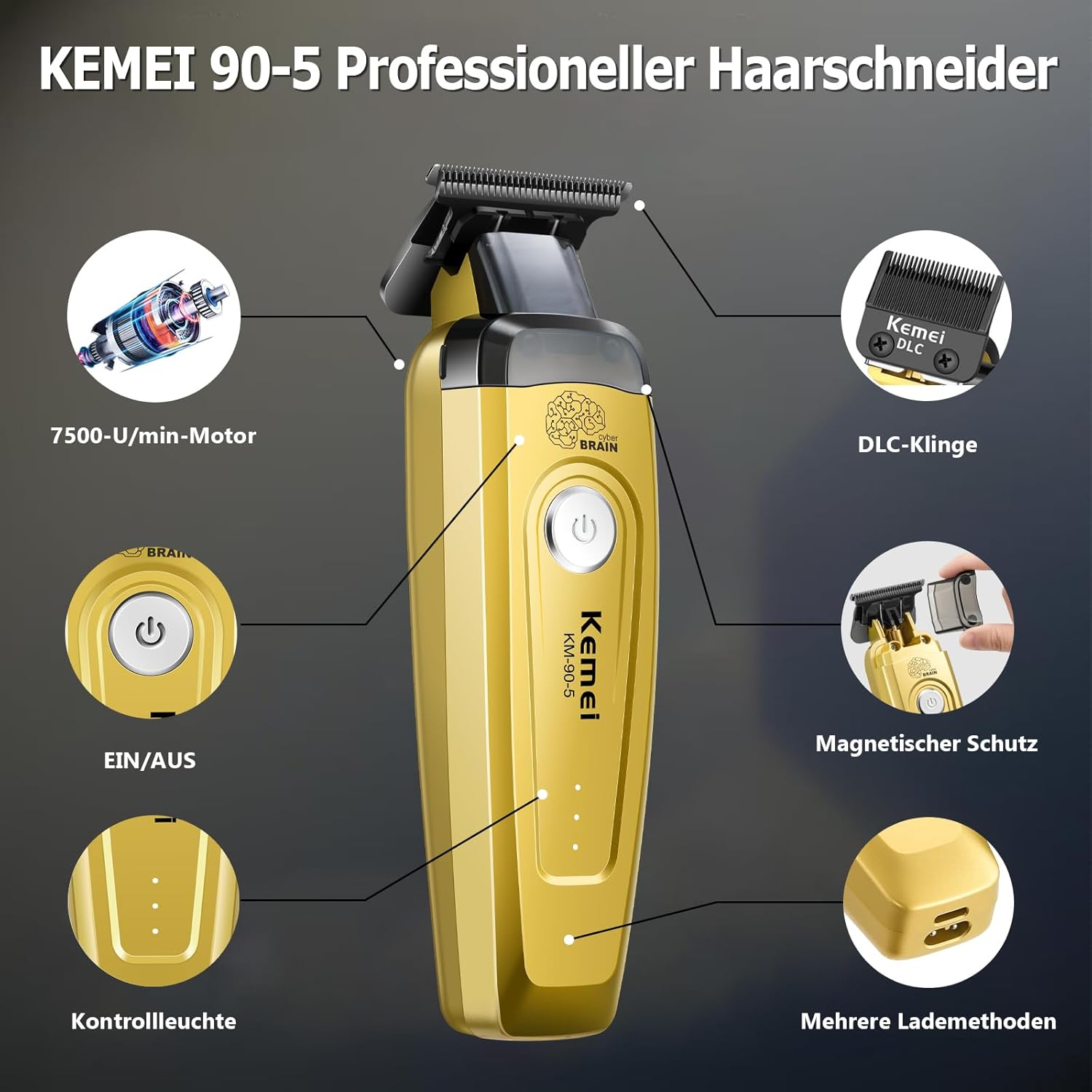 KEMEI Men's Hair Trimmer, Cord - Hair Care Barber review and price