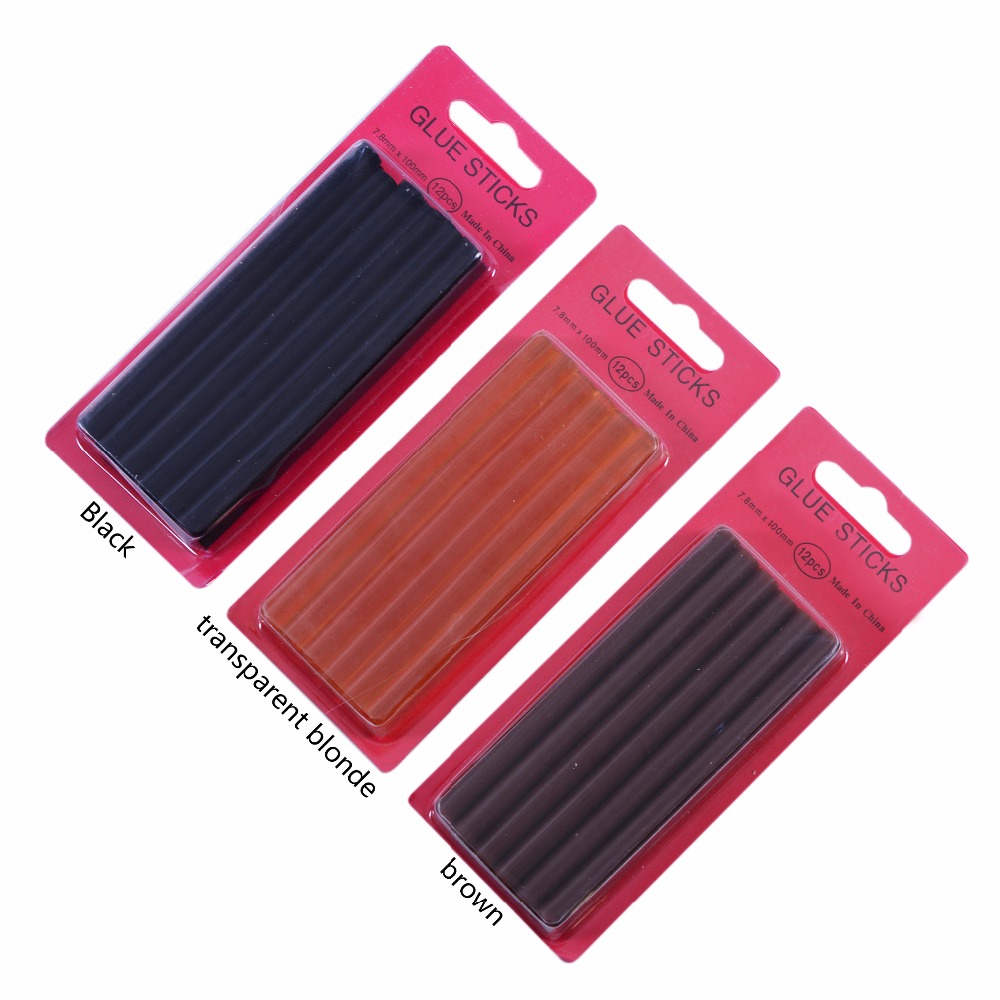 12pcs/lot  0.7*10 cm Hot Melt  - Glue Gun Hair review and price