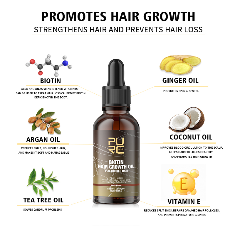 PURC Biotin Hair Growth Oil Sh - Hair Care Frizzy Hair review and price