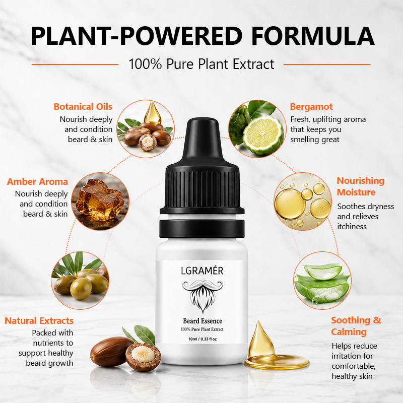 Men's Beard Growth Serum Nouri - Hair Care Naturally review and price