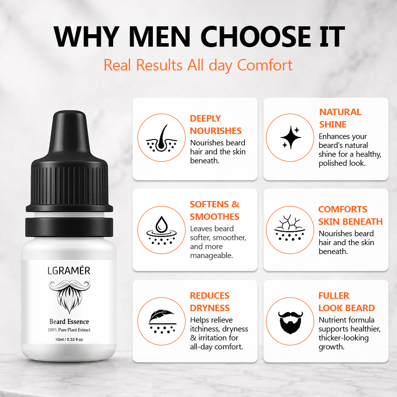 Men's Beard Growth Serum Nouri - Hair Care Naturally review and price