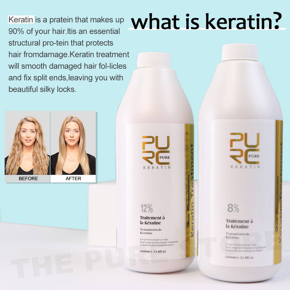 PURC 8% Keratin Smoothing Trea - Hair Care Frizzy Hair review and price