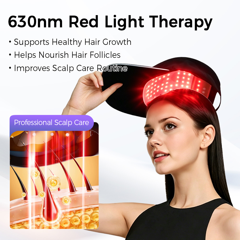 LED Hair Growth Cap Red Blue L - Hair Care Frizzy Hair review and price